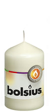 Load image into Gallery viewer, Bolsius Unscented Pillar Candle 80/48mm - Available in different colors