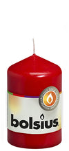 Load image into Gallery viewer, Bolsius Unscented Pillar Candle 80/48mm - Available in different colors