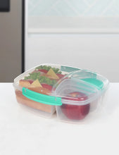 Load image into Gallery viewer, Sistema Triple Split Lunch Box with Yogurt Tub, 2 Liters - Available in Several Colors
