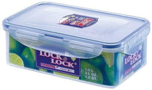 Load image into Gallery viewer, Lock & Lock Set of 2 Rectangular Plastic Containers - 800ml & 1Liter