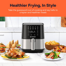 Load image into Gallery viewer, Nutricook Air Fryer 2, Digital Control Panel Display, 10 Preset Programs with built-in Preheat function, Brush Stainless Steel/Black - 3.6 Liters, 1500 Watts