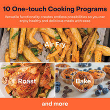 Load image into Gallery viewer, Nutricook Air Fryer 2, Digital Control Panel Display, 10 Preset Programs with built-in Preheat function, Brush Stainless Steel/Black - 3.6 Liters, 1500 Watts