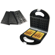 Load image into Gallery viewer, Beper 3-in-1 Multifunctional Plate - Waffles, Toasts & Biscottis