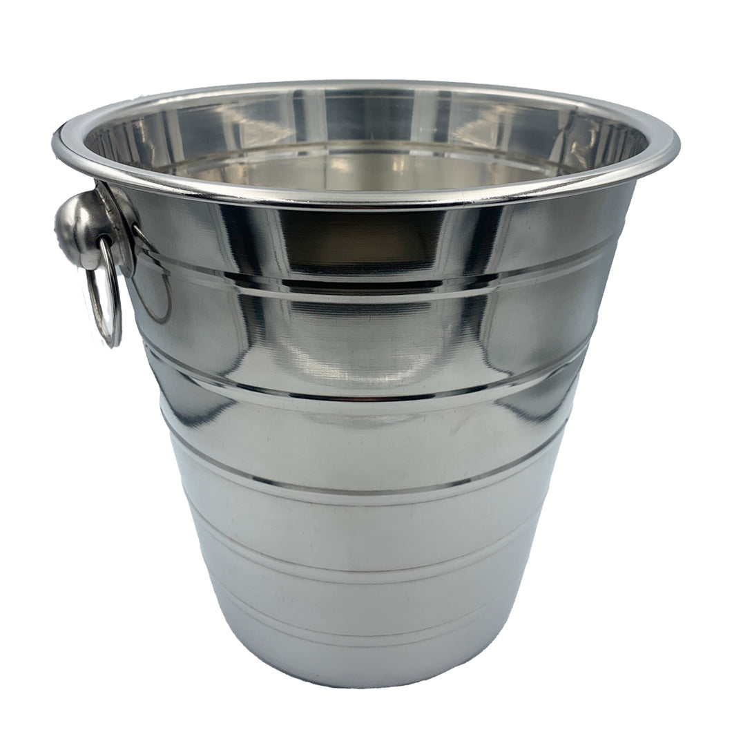 Topps Stainless Steel Wine Bucket with Rings - 21cm