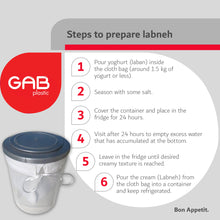 Load image into Gallery viewer, Gab Plastic Labneh Maker Set