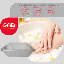 Load image into Gallery viewer, Gab Plastic Rectangular Basin 7L, 36cm – Available in several colors