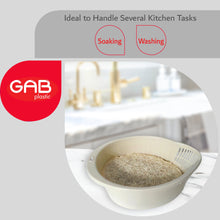 Load image into Gallery viewer, Gab Plastic Rice Colander / Strainer - 25 x 19cm, Available in Several Colors