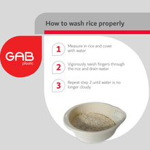 Load image into Gallery viewer, Gab Plastic Rice Colander / Strainer - 25 x 19cm, Available in Several Colors