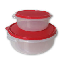 Load image into Gallery viewer, Gab Plastic Set of 2 Round Food Container Microwave Safe - Available in several colors