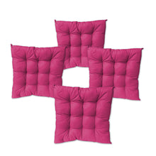 Load image into Gallery viewer, Gab Home Set of 4 Square Cushions - Hot Pink
