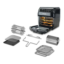 Load image into Gallery viewer, Nutricook Air Fryer Oven, Digital/One Touch Control Panel Display, 8 Preset Programs, Black - 12 Liters, 1800 Watts