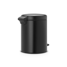 Load image into Gallery viewer, Brabantia New Icon Pedal Bin, 5 Liters - Matt Black