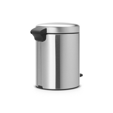 Load image into Gallery viewer, Brabantia New Icon Pedal Bin, 5 Liters - Matt Steel Fingerprint Proof