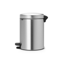 Load image into Gallery viewer, Brabantia New Icon Pedal Bin, 5 Liters - Matt Steel Fingerprint Proof