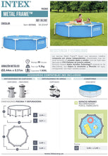 Load image into Gallery viewer, Intex Metal Frame Pool Without Filter Pump - 1,828 Liters
