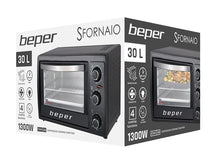 Load image into Gallery viewer, Beper Electric Oven with Adjustable Thermostat and Timer - 1300W