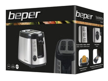 Load image into Gallery viewer, Beper 2-Slice Toaster - 800W