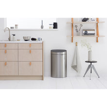 Load image into Gallery viewer, Brabantia Flatback Touch Bin - 40 Liters, Matt Steel Fingerprint Proof