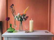 Load image into Gallery viewer, Bolsius True Scents Pomegranate Ribbed Pillar Candle 12/58mm, Scented