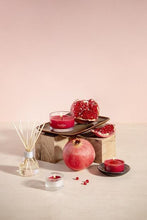 Load image into Gallery viewer, Bolsius True Scents Pomegranate Maxi-Light Candles with Clear Cups, Scented - Pack of 8