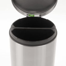 Load image into Gallery viewer, Brabantia  Recycle Pedal Bin  with 2 Compartments, 2 x 20 Liters – Matt Steel Fingerprint Proof