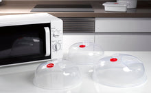 Load image into Gallery viewer, Plastic Forte Microwave Plate Cover with Ventilation - Available in different sizes