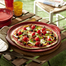 Load image into Gallery viewer, Emile Henry New Pizza Stone - 35cm, Black or Red