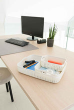 Load image into Gallery viewer, Curver Knit Set of 3 Tray Baskets A4, A5 & A6- Off White