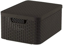 Load image into Gallery viewer, Curver Rattan Storage Box with Lid - Medium