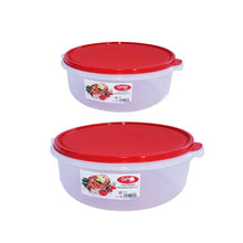 Load image into Gallery viewer, Gab Plastic Set of 2 Round Food Container Microwave Safe - Available in several colors