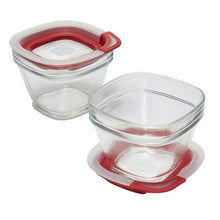 Load image into Gallery viewer, Rubbermaid Square Glass Food Container - 0.3 liters (1Piece)