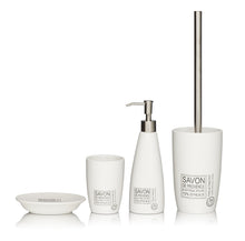 Load image into Gallery viewer, Sealskin Soap Dispenser with 'Savon de Provence' Design - White