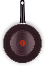 Load image into Gallery viewer, Tefal Dark Ruby Wok Pan, 28cm