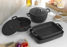 Load image into Gallery viewer, Tefal Mineral Aluminum Shallow Stewpot with Glass Lid, 24cm