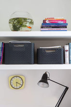 Load image into Gallery viewer, Curver Rattan Storage Box with Lid - Medium