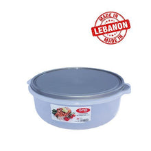 Load image into Gallery viewer, Gab Plastic Round Food Container Microwave Safe - 850ml