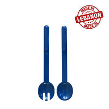 Load image into Gallery viewer, Gab Plastic Set of Salad Spoon and Fork