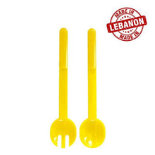 Load image into Gallery viewer, Gab Plastic Set of Salad Spoon and Fork