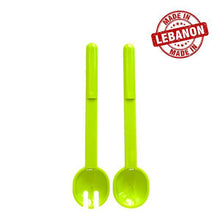 Load image into Gallery viewer, Gab Plastic Set of Salad Spoon and Fork