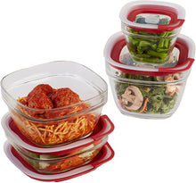 Load image into Gallery viewer, Rubbermaid Square Glass Food Container - 0.3 liters (1Piece)