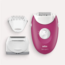 Load image into Gallery viewer, Braun Silk-Épil 3 Epilator with 3 Extras including Shaver Head, Trimmer Cap & Massage Rollers