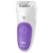 Load image into Gallery viewer, Braun Silk-Épil 5 Wet & Dry Cordless Epilator with 5 Extras including a Shaver Head and a Trimmer Cap