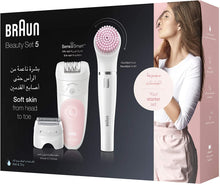 Load image into Gallery viewer, Braun Silk-Épil Beauty Set 5 Wet & Dry Epilator with 3 Extras including Braun FaceSpa