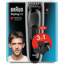 Load image into Gallery viewer, Braun Styling Kit 3-In-1 Trimmer For Men