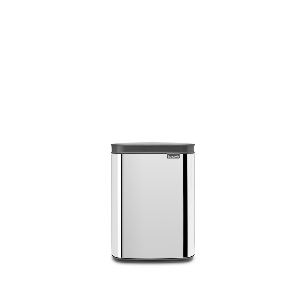 Brabantia Bo Waste Bin, 4L - Brilliant Steel