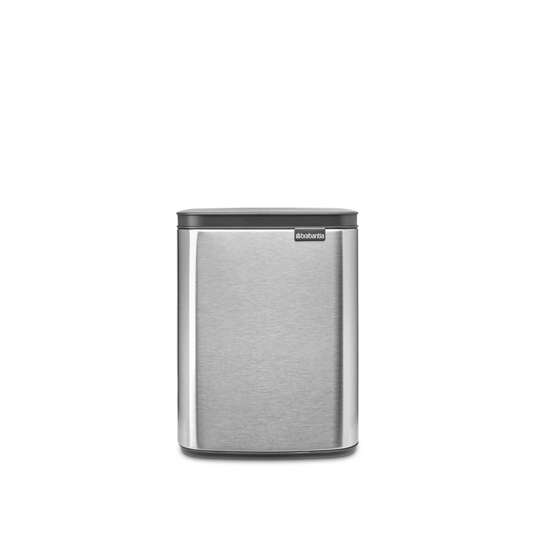 Brabantia Bo Waste Bin, 7L - Matt Steel Fingerprint Proof