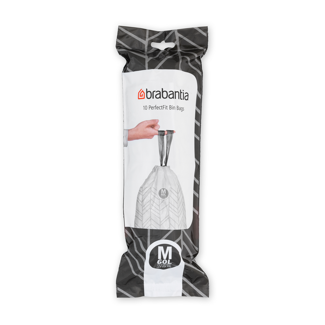 Brabantia PerfectFit Bags, Code M, 60L - 10 Bags
