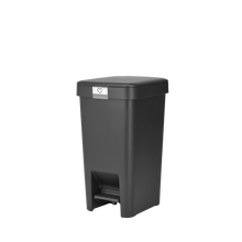 Load image into Gallery viewer, Brabantia StepUp Pedal Bin from Recycled Plastic - 10 Liters, Dark Grey
