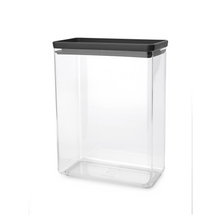 Load image into Gallery viewer, Brabantia Tasty+ Stackable Canister, 5.4 litres - Dark Grey

