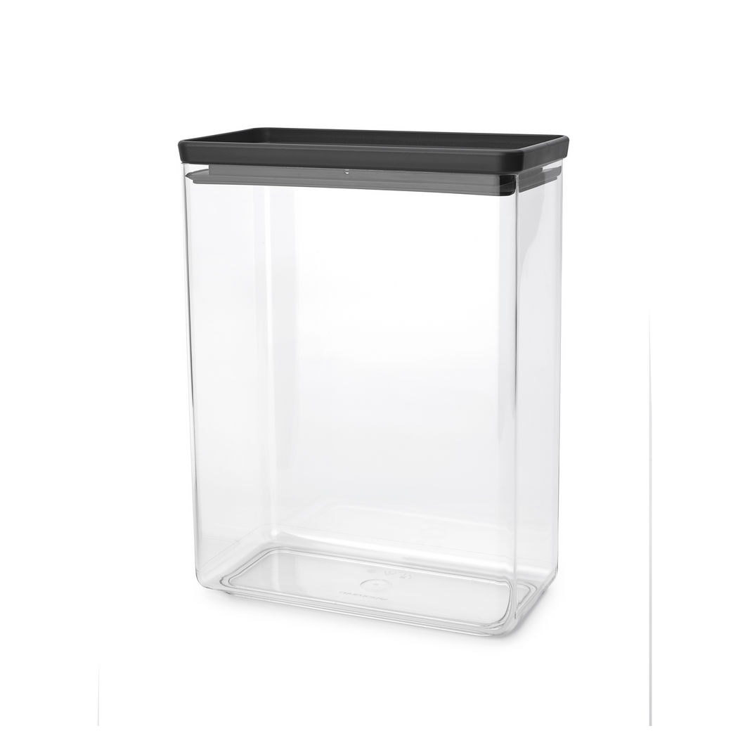 Brabantia Tasty+ Stackable Canister, 5.4 litres - Dark Grey